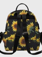 Wholesale sunflower print backpack