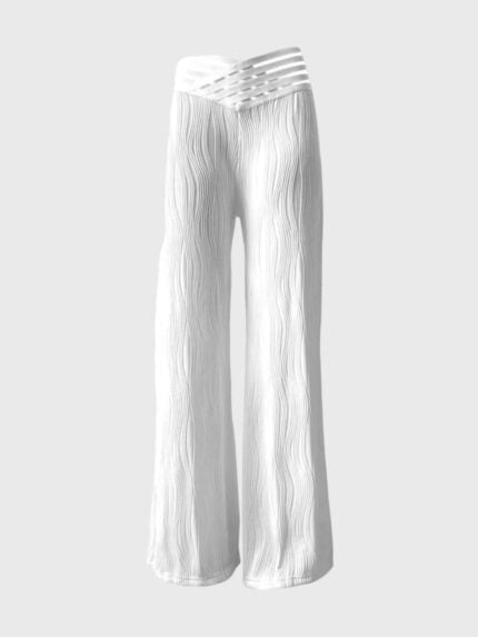 Wholesale Wide-leg hollow casual pants