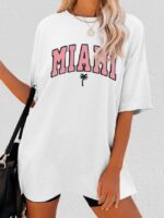 Wholesale MIAMI Print short sleeve top