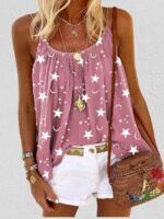 Wholesale moon and star print cami top