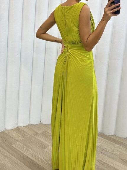 Wholesale slit hem sleeveless party dress