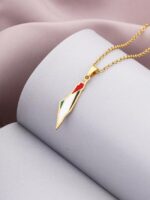 Wholesale solid color shape pendant necklace