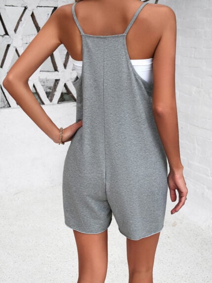 Wholesale Dual Pocket Cami Romper Without Tube Top