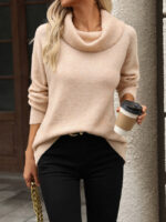 Wholesale Off Shoulder Long Sleeve Casual Knit Top